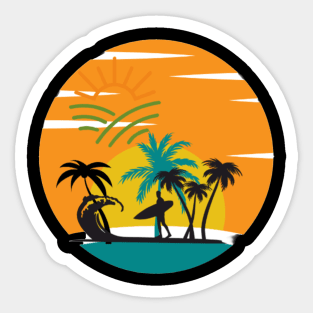 Sunset Sticker